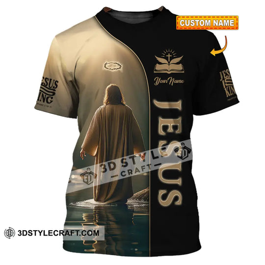 Unisex Shirt, Custom Name Jesus Shirt, Jesus Polo Long Sleeve Shirt, Christian Gift style option 1