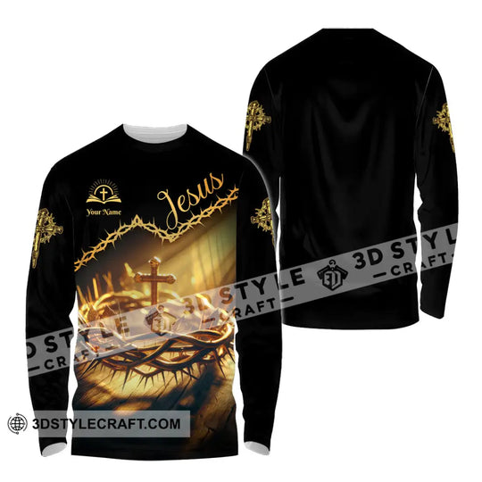 Unisex Shirt - Custom Name Jesus Thorny Branch Shirt style option 4