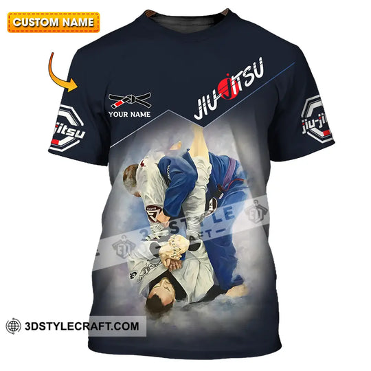 Unisex Shirt - Custom Name Jiu Jitsu Fighter Shirt style option 1