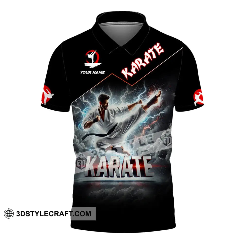 Unisex Shirt - Custom Name Karate Polo / S T-Shirt