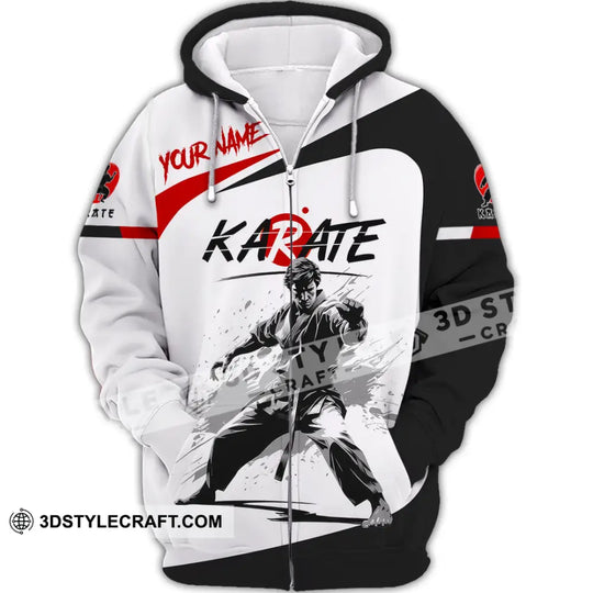 Unisex Shirt - Custom Name Karate Sport Shirt Fighter style option 2