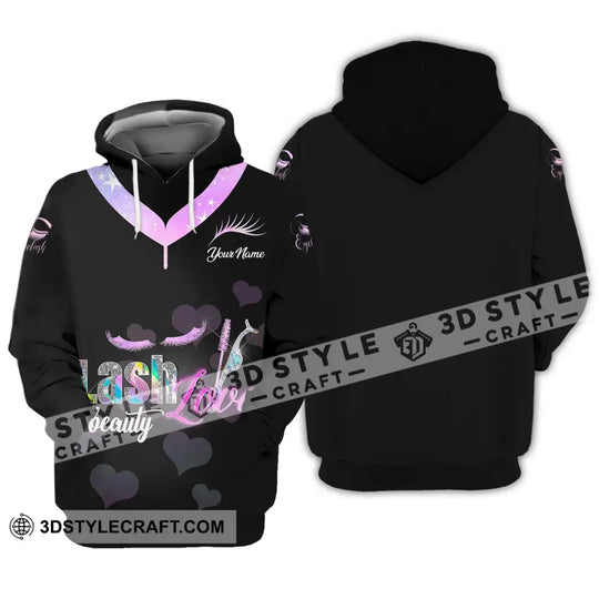 Unisex Shirt - Custom Name Shirt Lash Love Beauty style option 3