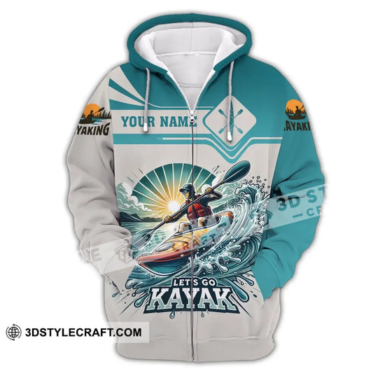 Unisex Shirt - Custom Name Let Go Kayak Shirt style option 3
