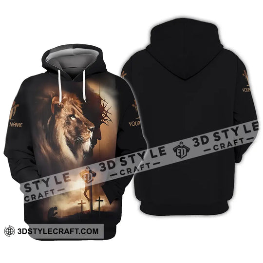 Unisex Shirt - Custom Name Shirt Lion Jesus style option 3
