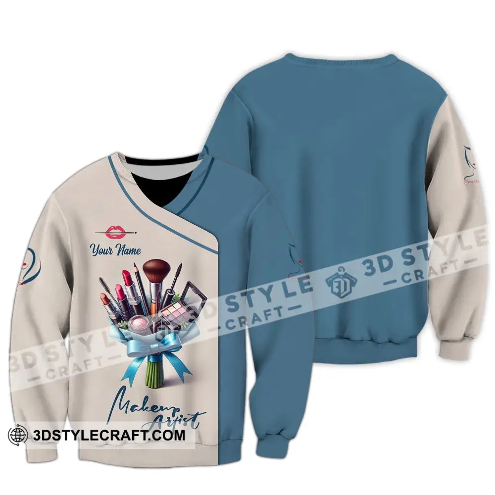 Unisex Shirt Custom Name Make Up Artist T-Shirt Gift Long Sleeve / S T-Shirt