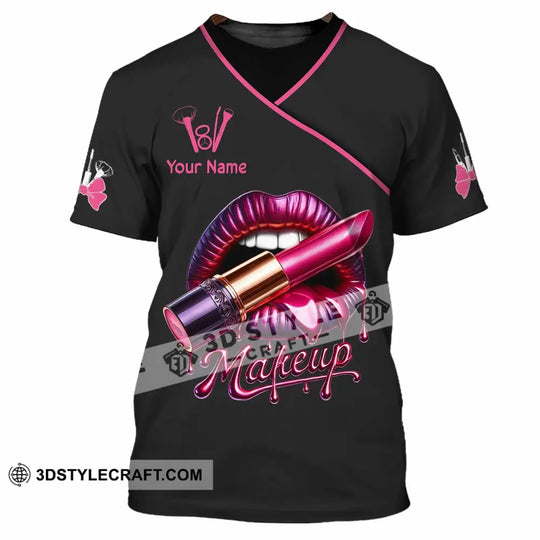 Unisex Shirt, Custom Name Make Up Artist Shirt, Make Up Artist T-Shirt, Make Up Artist Gift style option 2