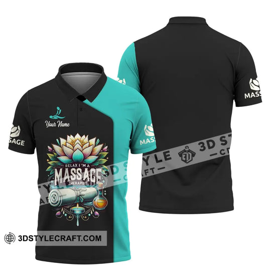 Unisex Shirt, Custom Name Massage Therapist Shirt, T-Shirt for Massage Therapists, Massage Therapists Uniform style option 4