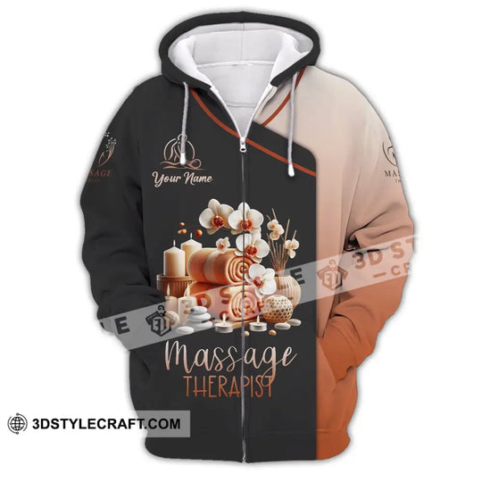 Unisex Shirt, Custom Name Massage Therapist Shirt, T-Shirt for Massage Therapists, Massage Therapists Uniform style option 2