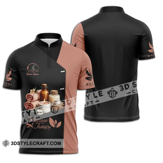 Unisex Shirt - Custom Name Massage Therapist Shirt style option 2
