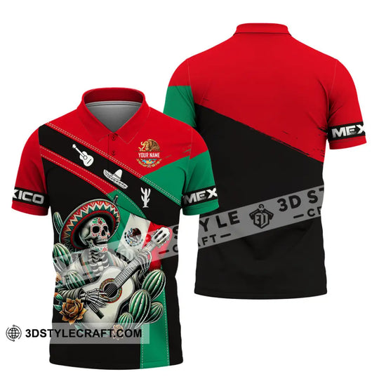 Unisex Shirt, Custom Name Mexico Shirt, Mexico Lover Polo Long Sleeve Shirt, Mexican Gift style option 4