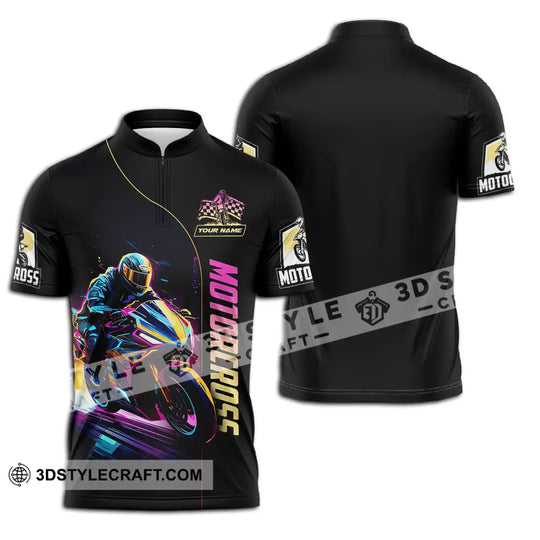 Unisex Shirt - Custom Name Moto Bike Player Sport Shirt, Motocross style option 2