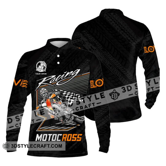 Unisex Shirt - Custom Name Motobike Shirt For Player, Racing style option 3