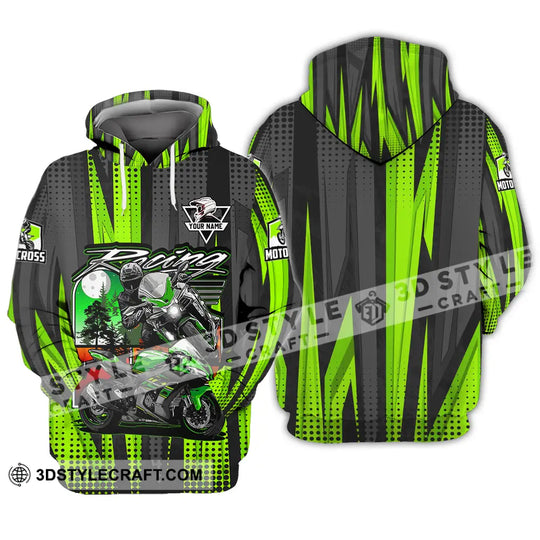 Unisex Shirt - Custom Name Motocross Shirt Racing Check style option 3