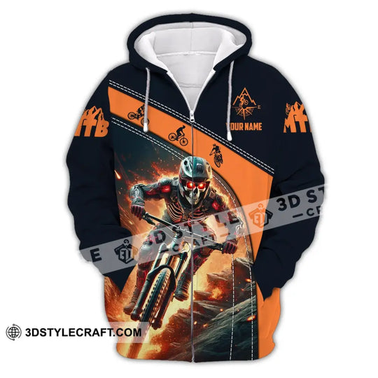 Unisex Shirt - Custom Name Shirt Mountain Bike style option 3