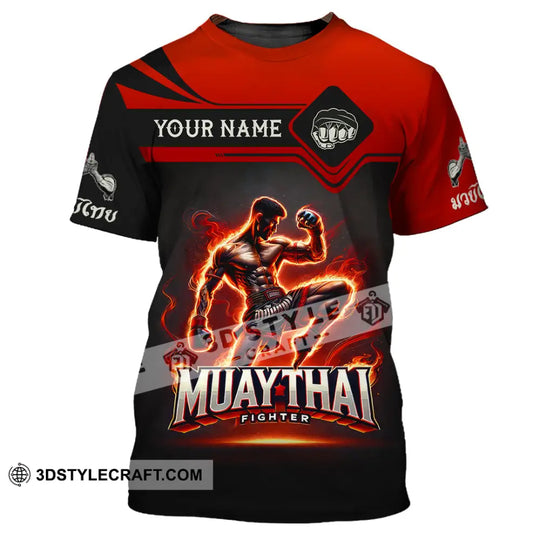 Unisex Shirt, Custom Name Muay Thai Shirt, Muay Thai Polo Long Sleeve Shirt, Muay Thai Gift style option 2