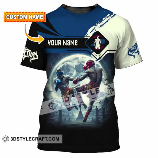 Unisex Shirt Custom Name Muay Thai Polo Long Sleeve T-Shirt