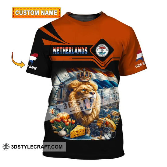 Unisex Shirt, Custom Name Netherlands Shirt, Netherlands Polo Long Sleeve, Netherlands Gift style option 1