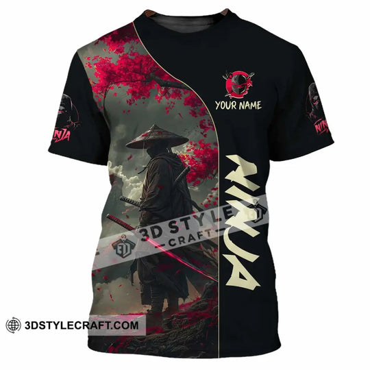 Unisex Shirt, Custom Name Ninja Shirt, Ninja Love Polo Long Sleeve Shirt style option 2