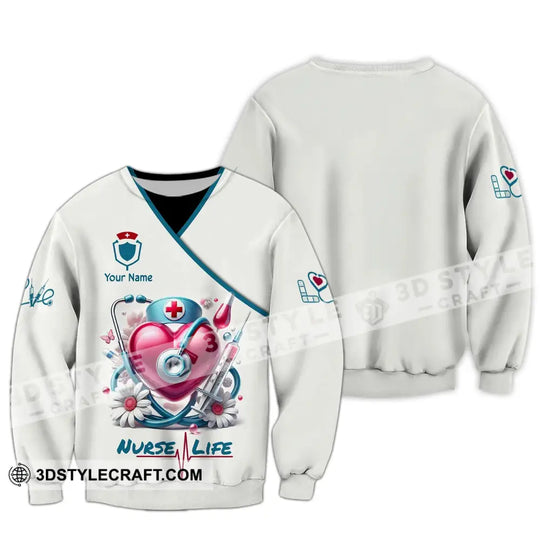 Unisex Shirt - Custom Name Shirt Nurse Life style option 2