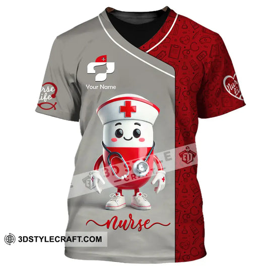 Unisex Shirt, Custom Name Nurse Shirt, Nurse Polo Long Sleeve Shirt style option 2