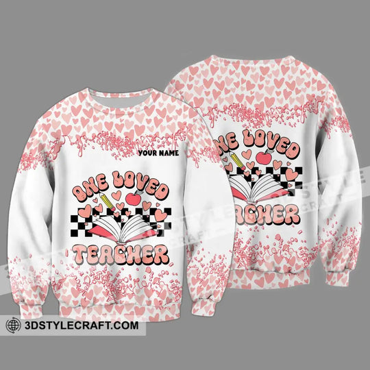 Unisex Shirt - Custom Name One Loved Teacher Shirt style option 4