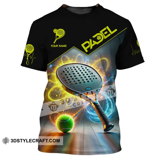 Unisex Shirt, Custom Name Padel Shirt, Padel Lover Polo Long Sleeve Shirt, Padel Gift style option 2