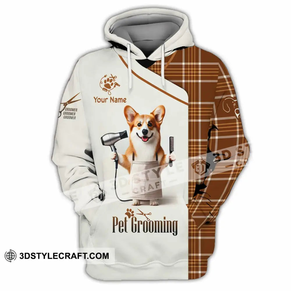 Unisex Shirt Custom Name Pet Grooming Shop T-Shirt Hoodie / S T-Shirt