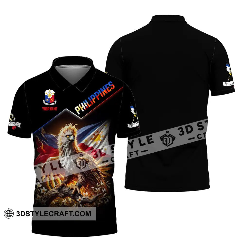 Unisex Shirt Custom Name Philippines Lover Gift Polo / S T-Shirt