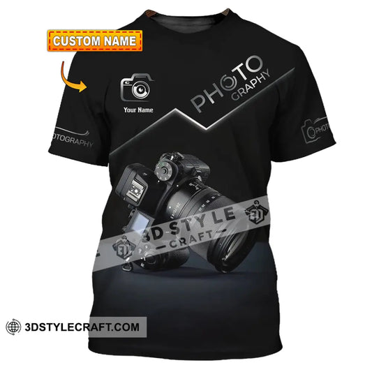 Unisex Shirt Custom Name Photographer Long Sleeve Gift T-Shirt