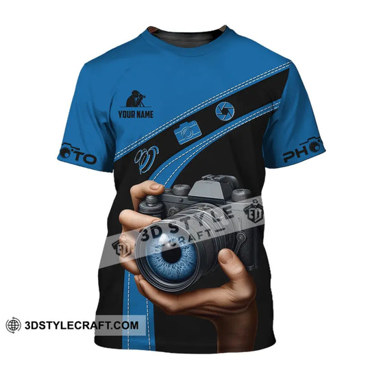 Unisex Shirt, Custom Name Photographer Shirt, Photographer Polo Long Sleeve Shirt style option 2