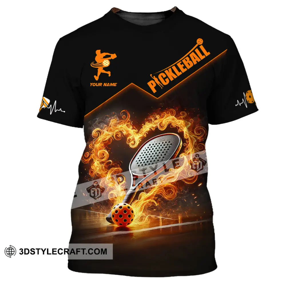 Unisex Shirt Custom Name Pickleball Lover Polo Long Sleeve Gift T-Shirt / S T-Shirt