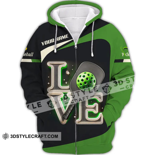 Unisex Shirt, Custom Name Pickleball Shirt, Pickleball Lover Polo Long Sleeve Shirt, Pickleball Gift style option 2