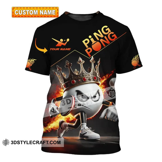 Unisex Shirt, Custom Name Ping Pong Shirt, Gift for Ping Pong Lover style option 1