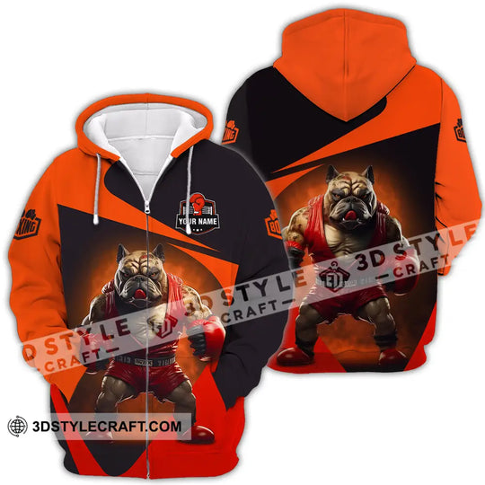 Unisex Shirt - Custom Name Pitbull Boxing Shirt style option 4