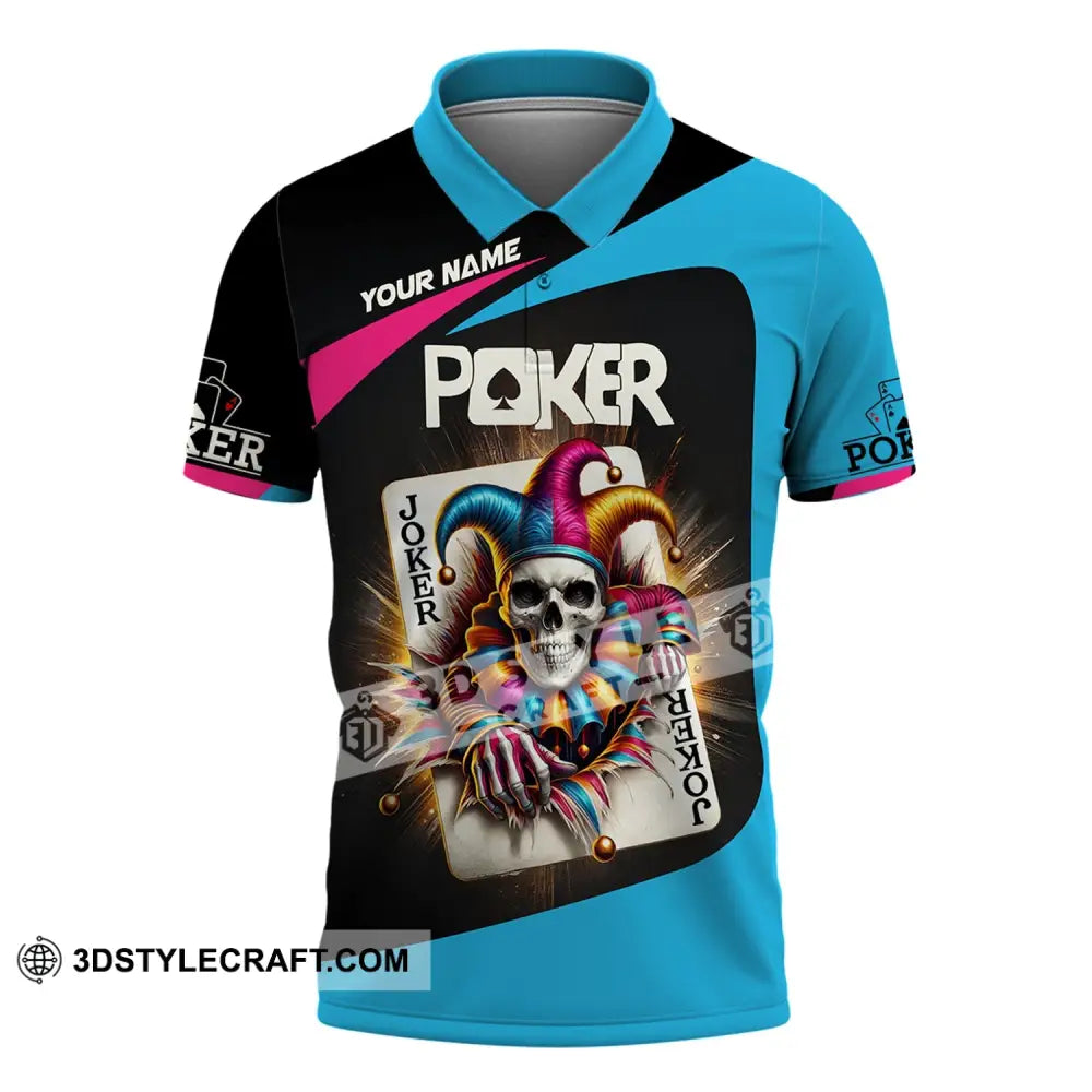 Unisex Shirt Custom Name Poker Gift For Lover Polo / S T-Shirt