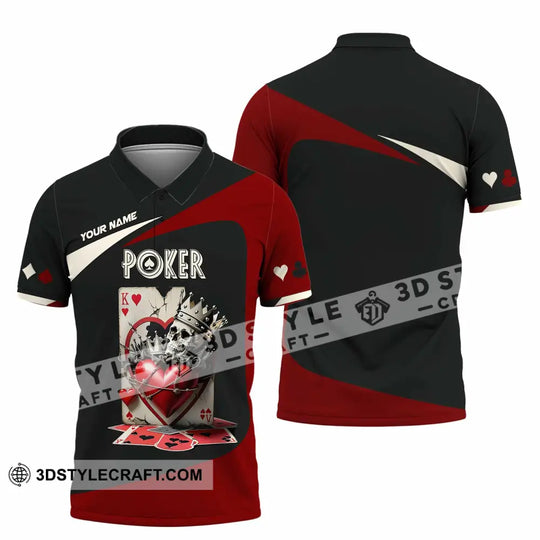 Unisex Shirt, Custom Name Poker Shirt, Poker Hoodie Shirt Polo Long Sleeve Shirt style option 4