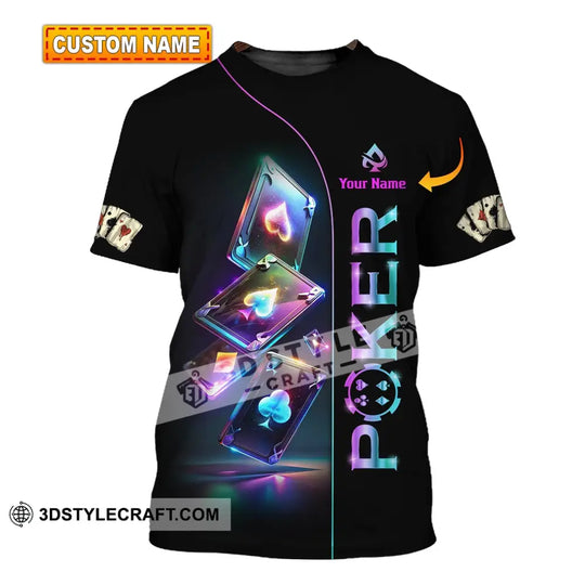 Unisex Shirt - Custom Name Poker Shirt style option 1