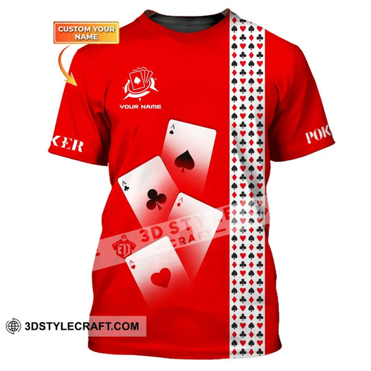 Unisex Shirt, Custom Name Poker T-Shirt, Poker Hoodie, Casino Poker style option 1