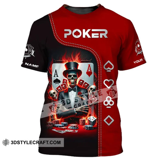 Unisex Shirt Custom Name Poker T-Shirt Polo Hoodie Gift / S