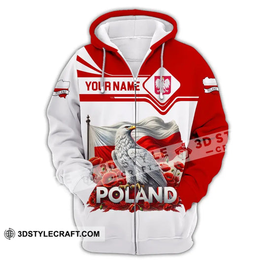 Unisex Shirt, Custom Name Poland Shirt, Poland Polo Long Sleeve Shirt, Poland Gift style option 3