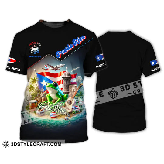 Unisex Shirt, Custom Name Puerto Rico Shirt, Puerto Rico Lover Polo Long Sleeve Shirt, Puerto Rico Gift style option 2