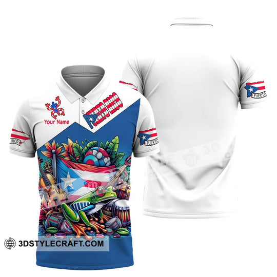 Unisex Shirt, Custom Name Puerto Rico Shirt, Puerto Rico Polo Long Sleeve, Puerto Rico Gift style option 4