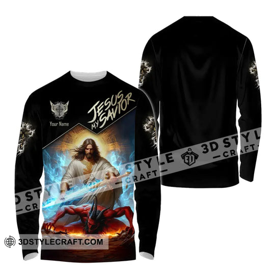 Unisex Shirt - Custom Name Shirt Punish Jesus My Savior style option 4