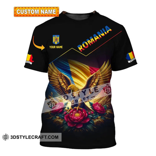 Unisex Shirt, Custom Name Romania Shirt, Romania Polo Long Sleeve, Romania Gift style option 1