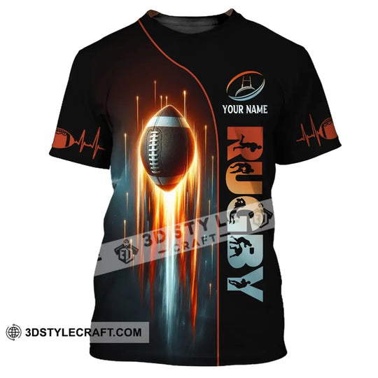 Unisex Shirt, Custom Name Rugby Football T-Shirt, Rugby Shirt, Gift for Rugby Lover style option 2