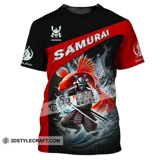 Unisex Shirt, Custom Name Samurai Shirt, Japanese T-Shirt, Samurai Lover Gift style option 2