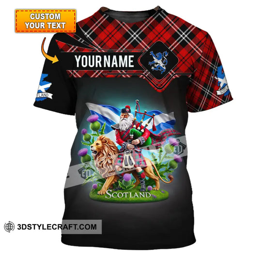Unisex Shirt Custom Name Scotland Christmas Gift For Scottish T-Shirt