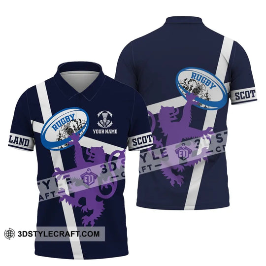 Unisex Shirt, Custom Name Scotland Hoodie, Scotland Rugby Shirt, Scotland Lover T-Shirt style option 4
