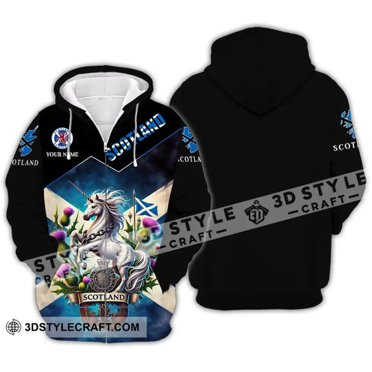 Unisex Shirt - Custom Name Scotland Horse Shirt style option 3
