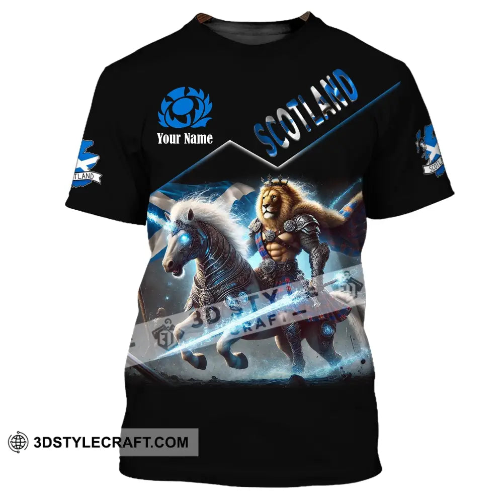 Unisex Shirt Custom Name Scotland Lover Gift T-Shirt / S T-Shirt
